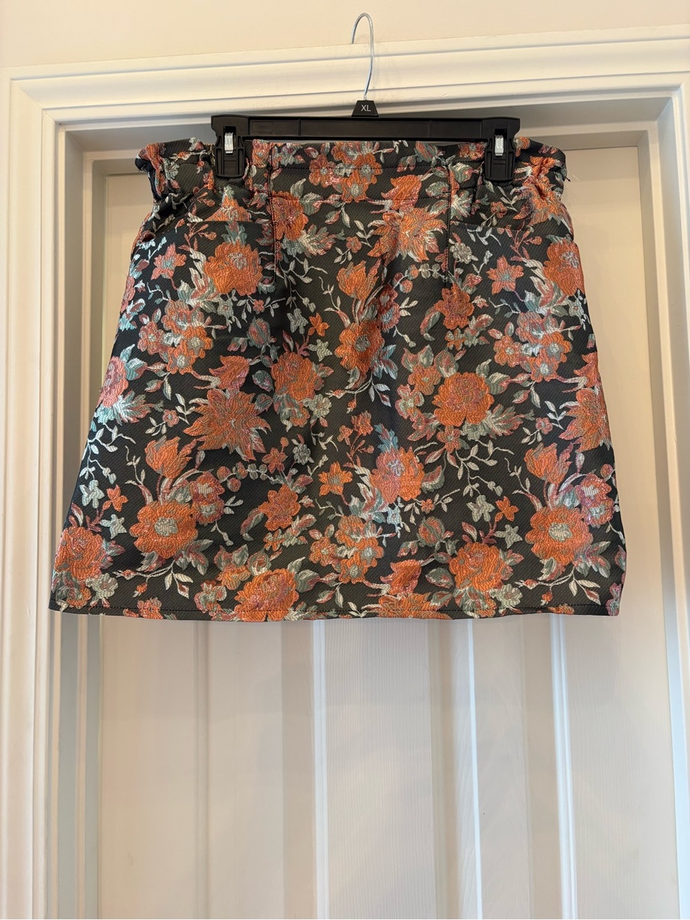 Molly Bracken Floral Brocade Mini Skirt Women’s Large NWT Fall Cottagecore